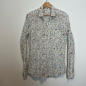 Hartford Alternative Classics Bird Long Sleeve Button Down Shirt Mens Size Large